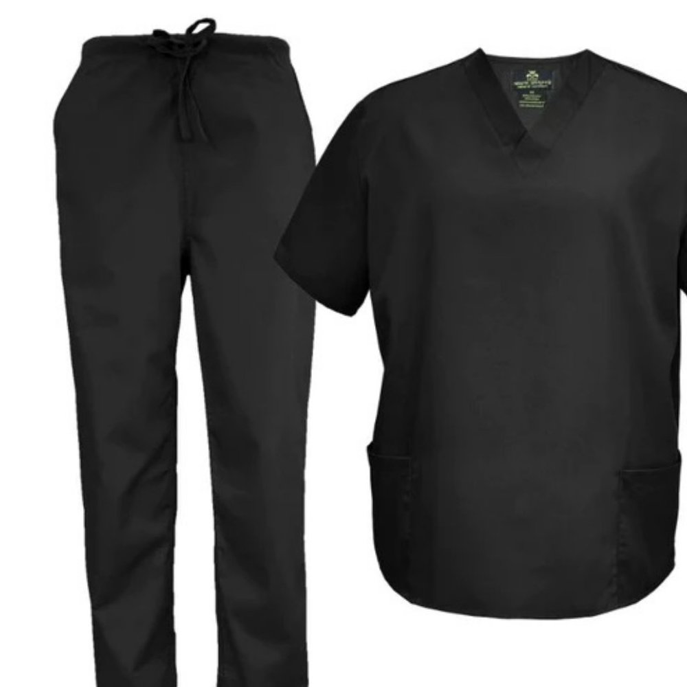 Unisex V neck Scrub Pants